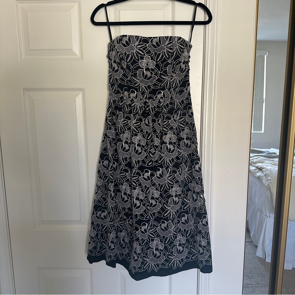 Tibi Strapless Midi Dress